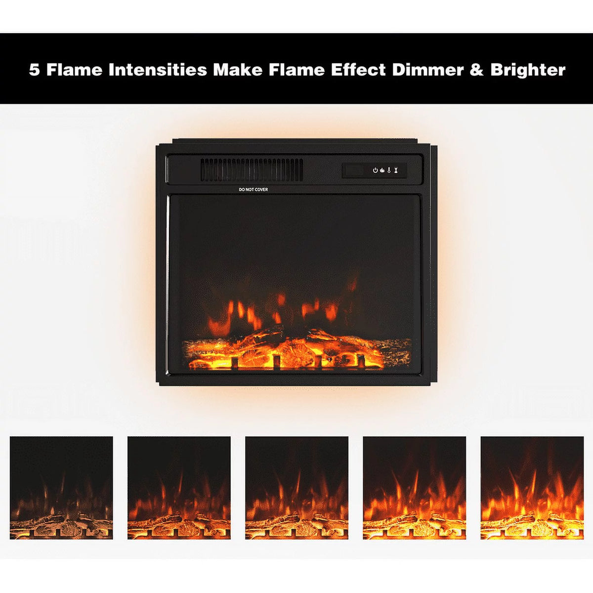 47'' TV Stand with 18" Electric Fireplace J13854