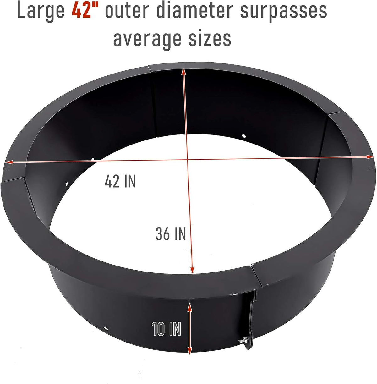 Fire Pit Ring with Cooking Grill J8378