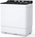 26Lbs Semi-automatic Twin Tub Washing Machine with Built-in Drain Pump B855