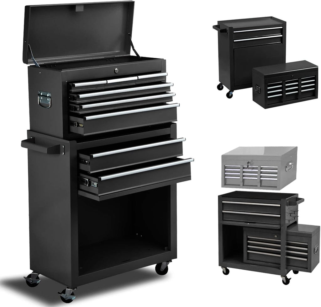 8 Drawer Rolling Lockable Tool Chest D5215