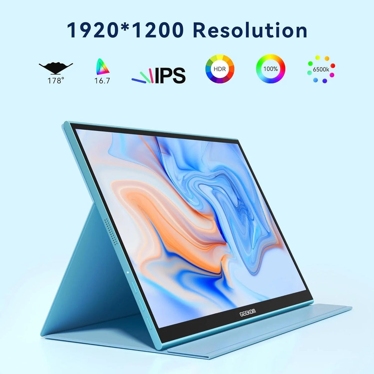 16 Inch Portable IPS HDR Monitor with Smart Cover T581