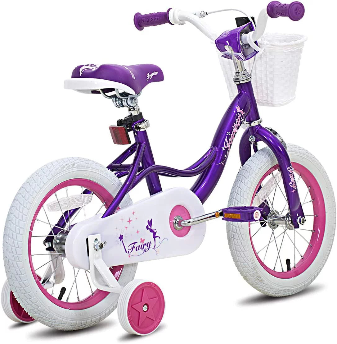 Pink 18 inch Kids Bike with Training Wheels F4615