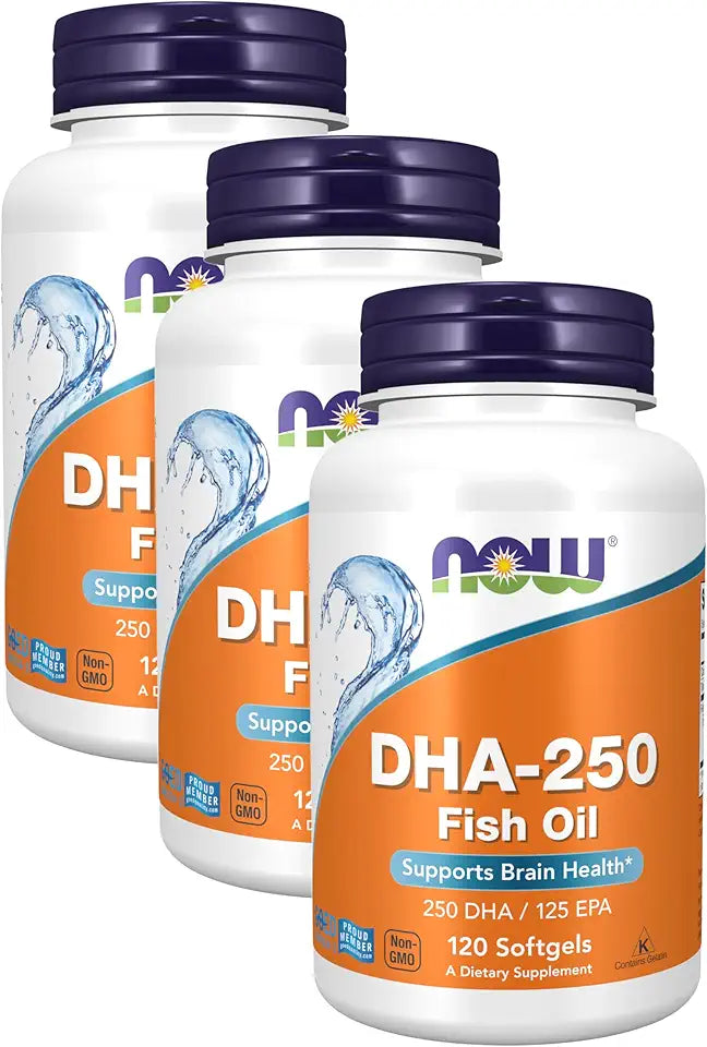 DHA-250 with 125 EPA 120 Softgels Pack of 3 S323
