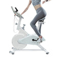 Indoor Cycling Exercise Bike White M994215