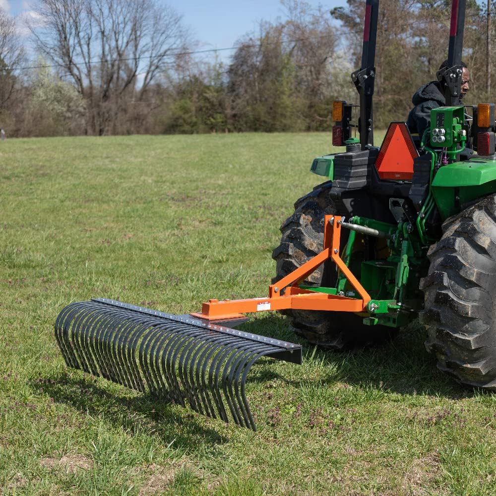 4 FT Tow-Behind Landscape Rake M8892