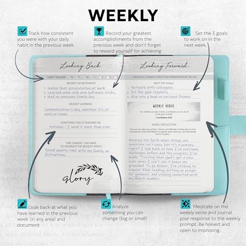 Leather Prayer Journal Notebook & Planner C349