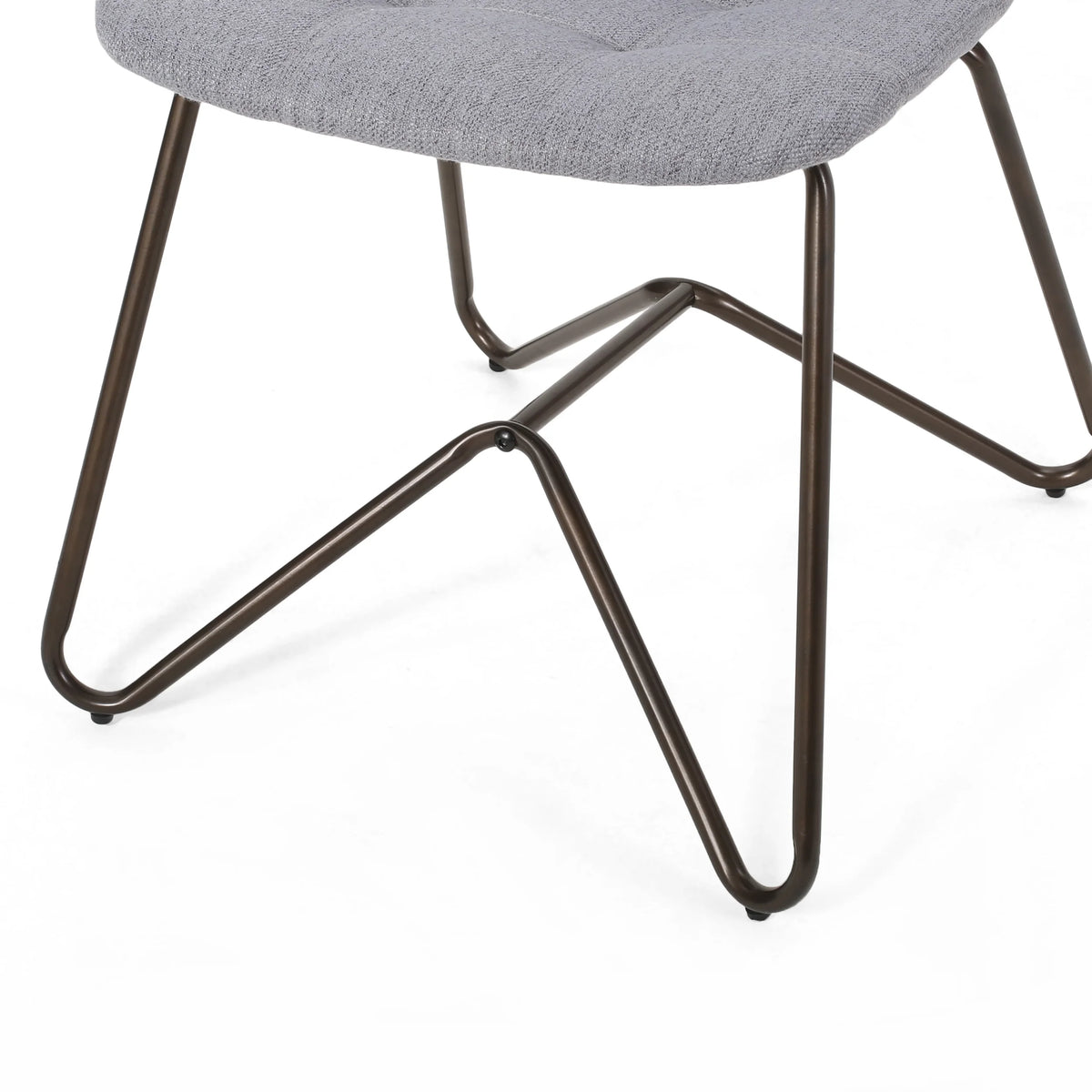 Set of 2 Charcoal Fabric Dining Chair X74047