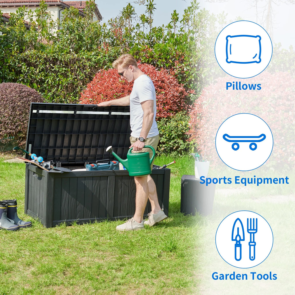 Waterproof Heavy Duty Large Plastic Deck Box P549