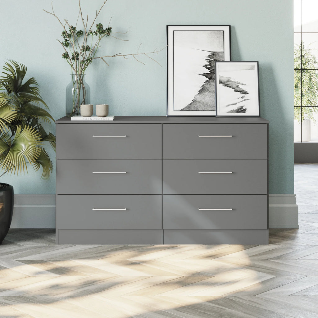 Black 6 Drawer Dresser K336336