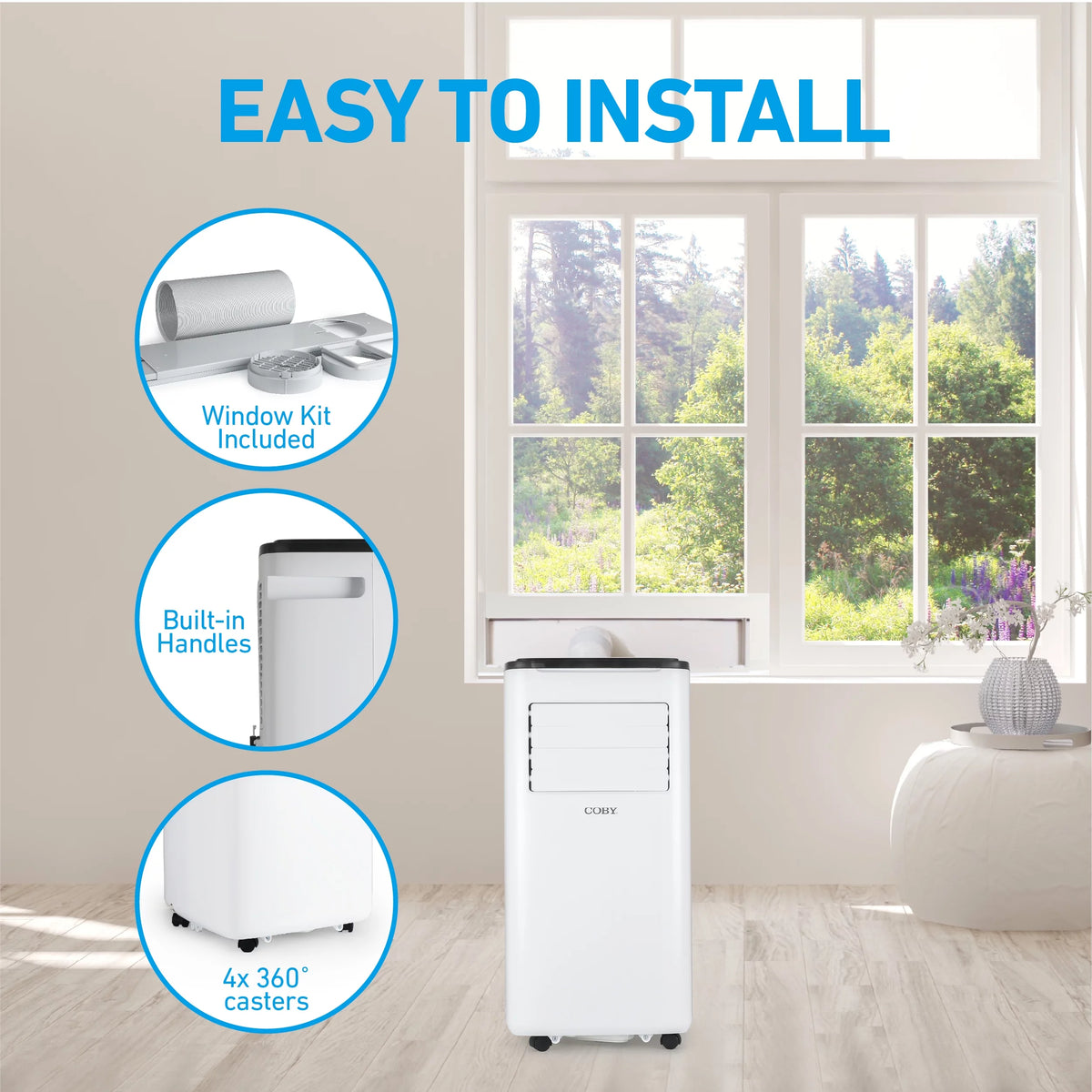 Portable Air Conditioner 6,100 BTU 3-in-1 Dehumidifier & Fan M4500