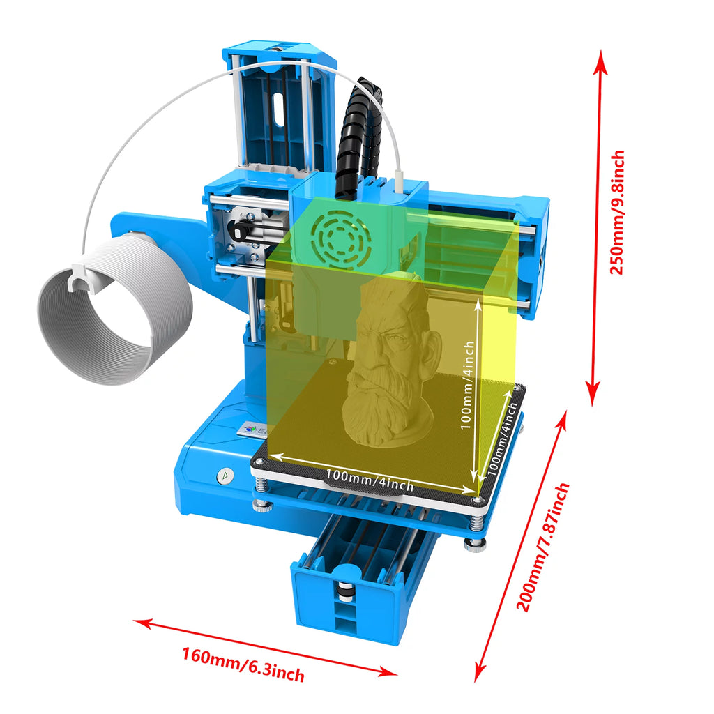 Mini 3D Printer 100x100x100mm Print Size L966