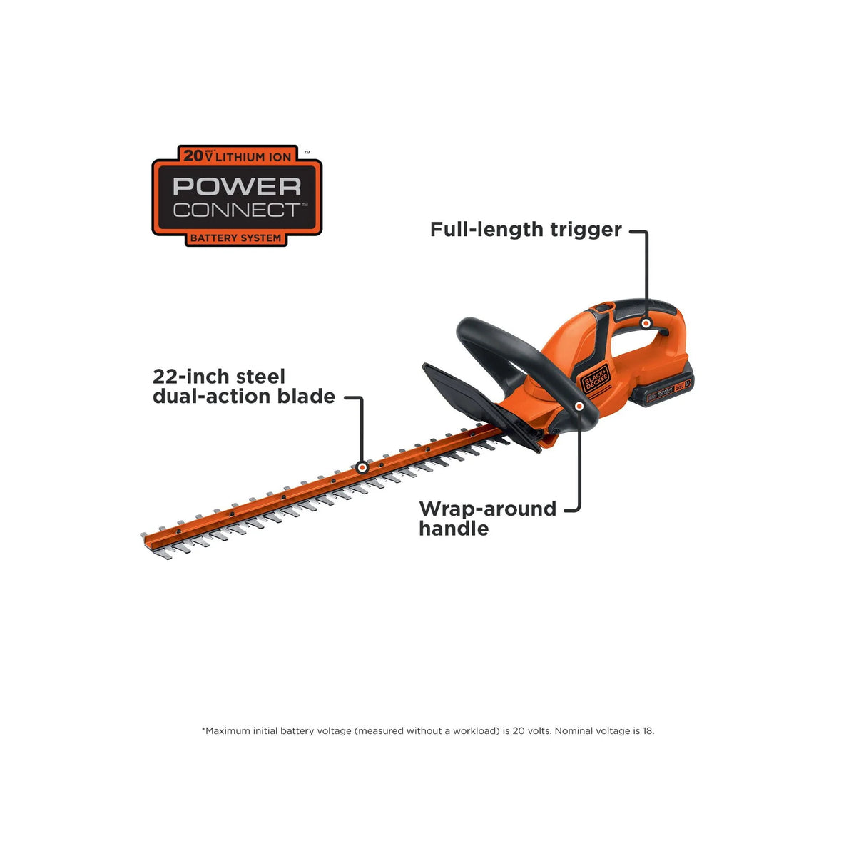 Cordless Lithium 22 in. Hedge Trimmer S7597