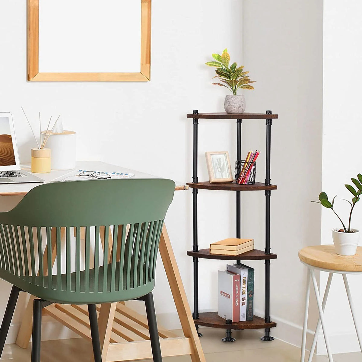 4-Tier Corner Shelf Rack V502996