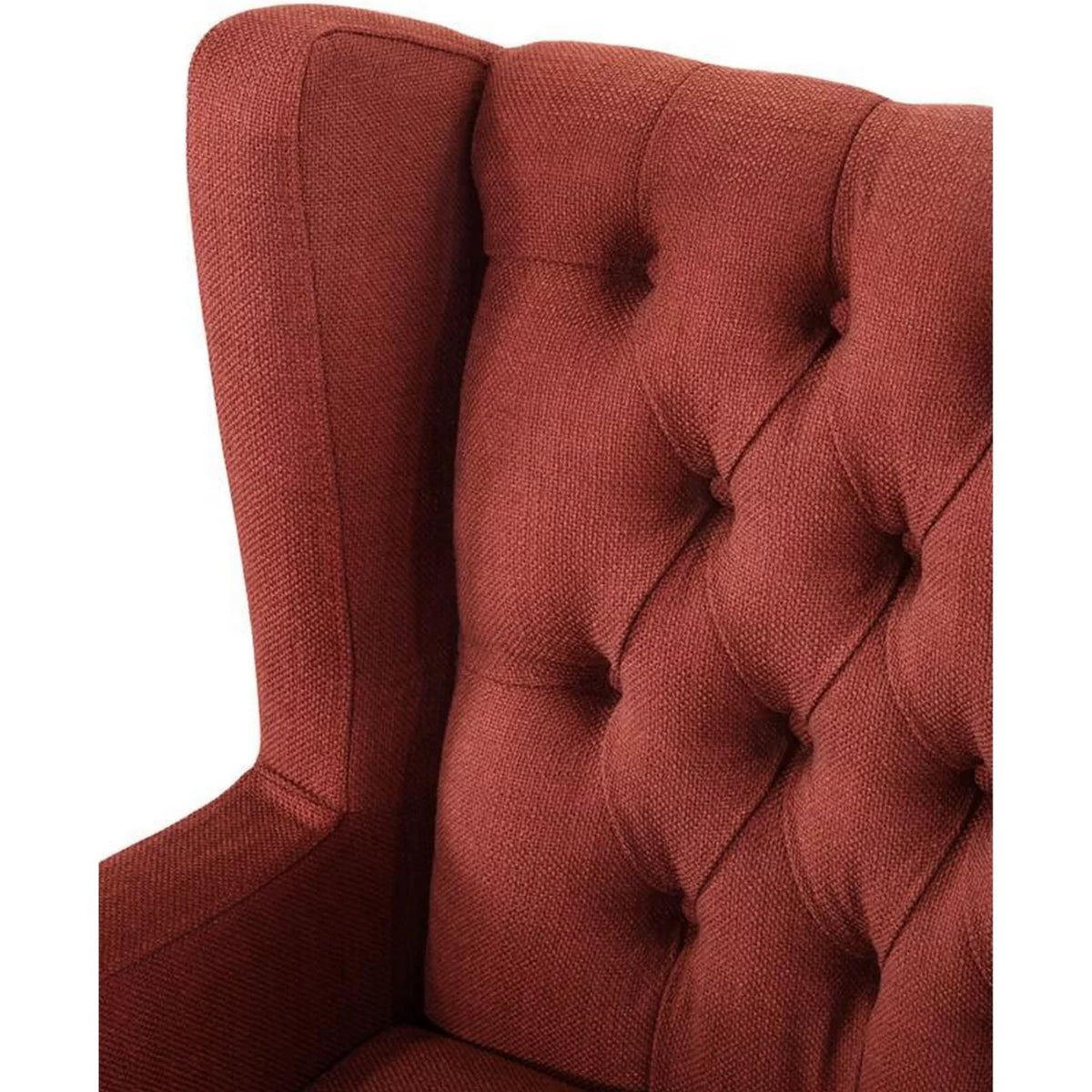 Red Fabric Accent Chair F7336