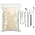 2000 Count Size 0 Clear Empty Capsules with Lab Spoon K6738