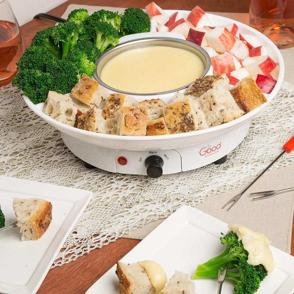 Electric Fondue Maker Set with 4 Forks J88574