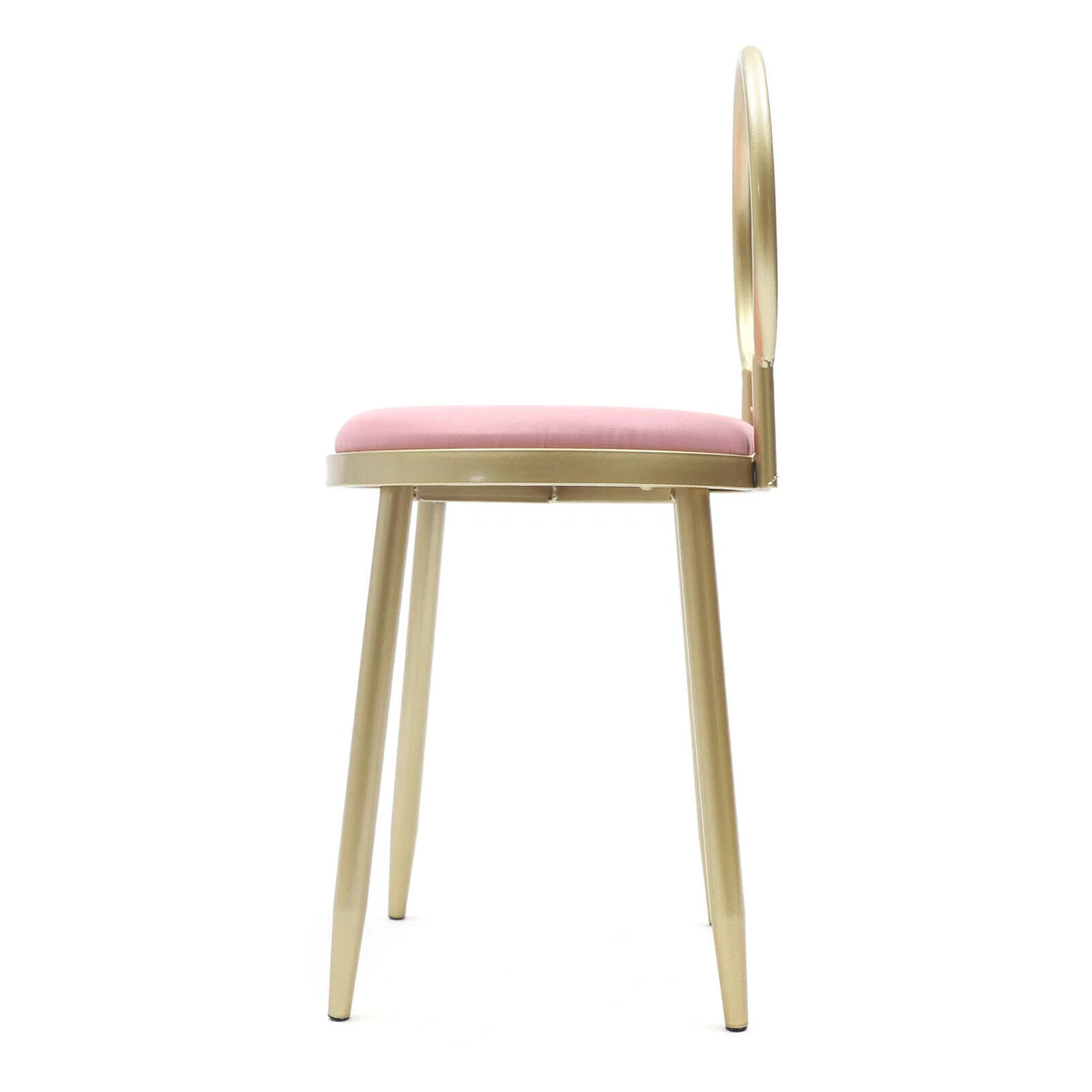 Pink Padded Vanity Chair with Back Z366