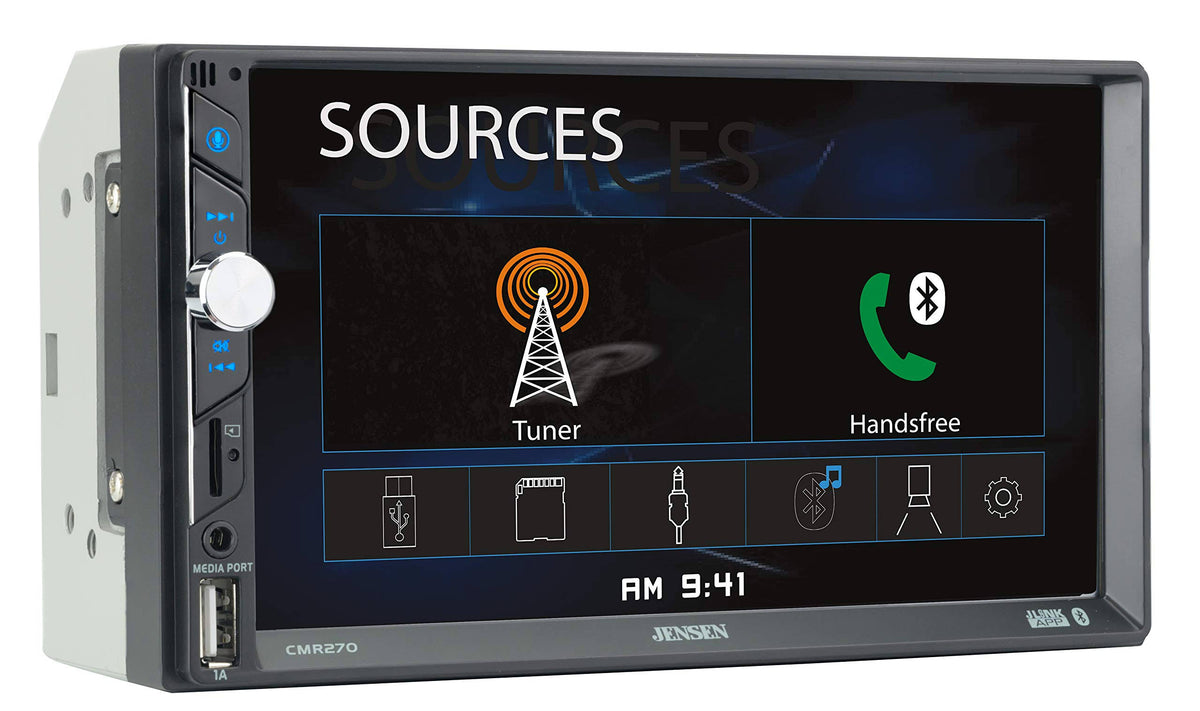 7 inch LED Digital Media Touch Screen Double DIN Car Stereo Q352