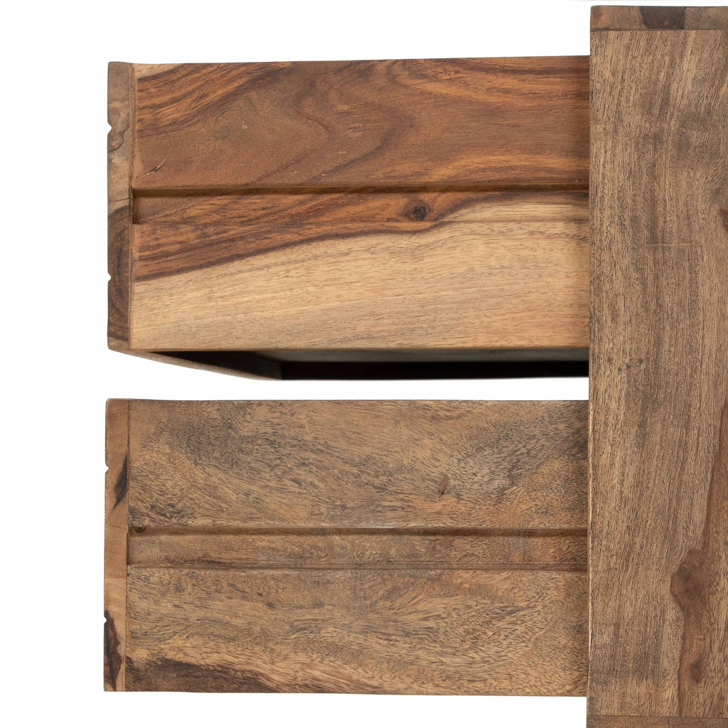 Natural Oak Nightstands Set of 2 U617163