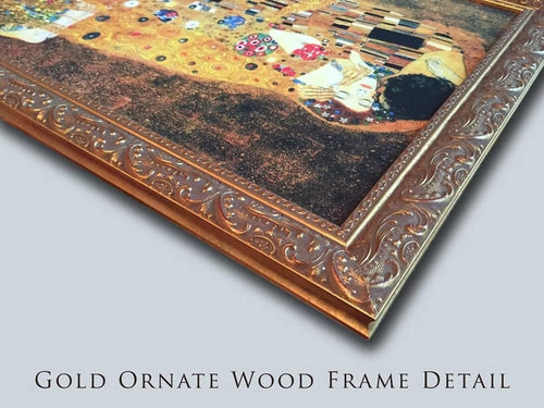 24x20 Gold Ornate Wood Framed Canvas Art S6829