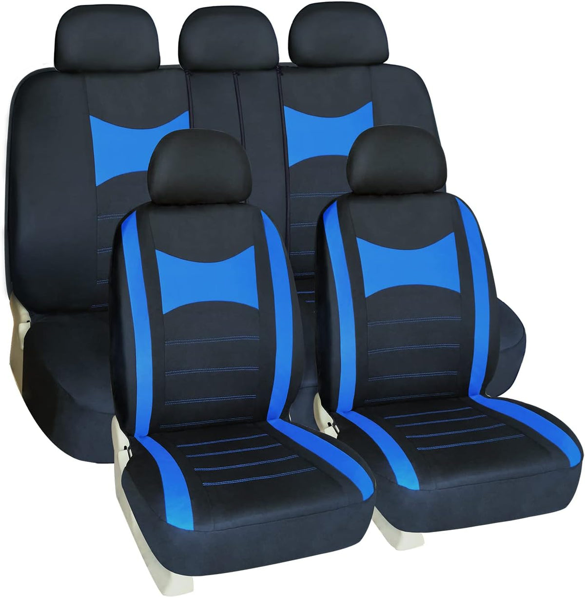 Grey Breathable Flat Cloth Car Seat Covers P160457