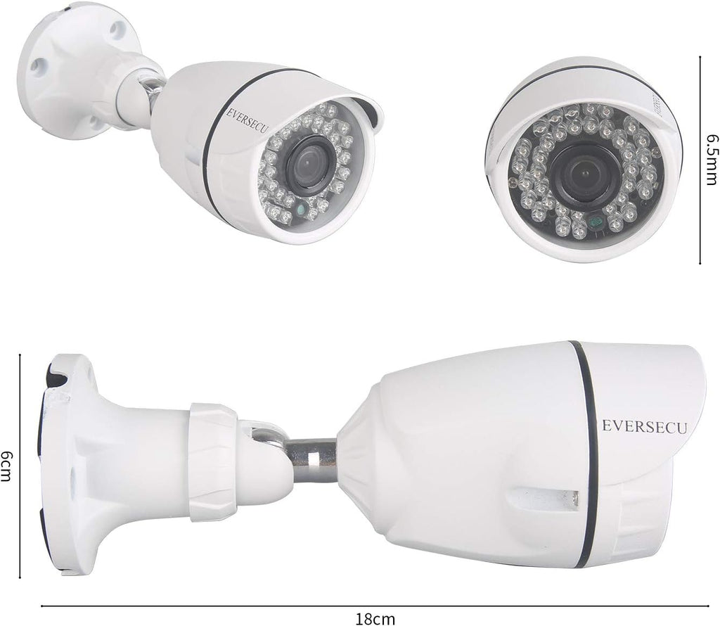 8 Channel Wired Security Camera System 1080P DVR with 8 Weatherproof Cameras L85280