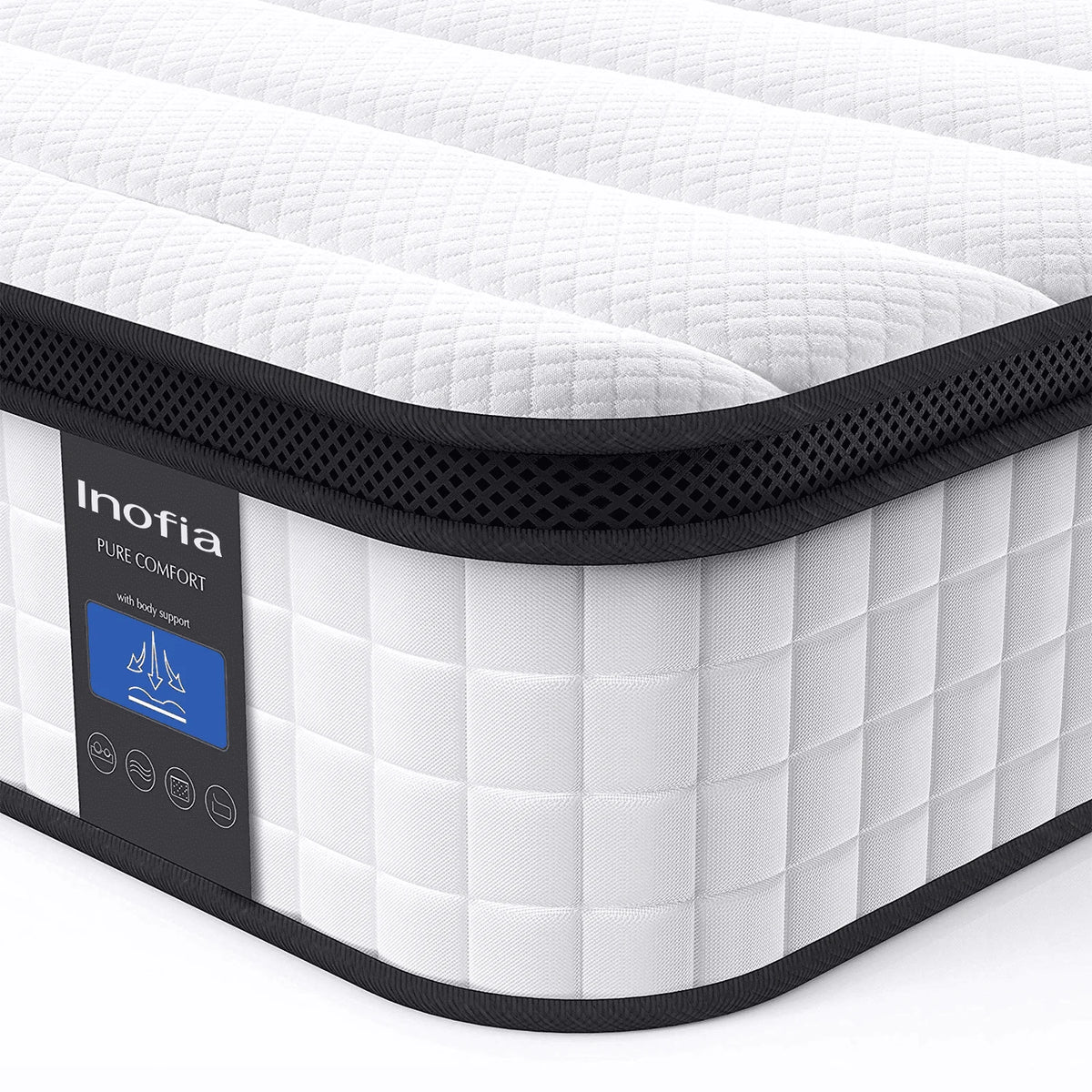 10 inch Hybrid Full Size Mattress with Memory Foam P910