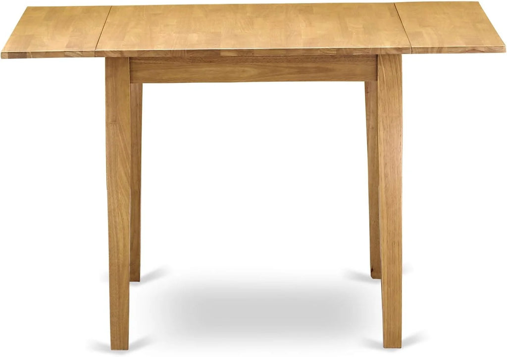 3 Piece Kitchen Set with Rectangle Dropleaf Table and 2 Chairs, Oak C82244