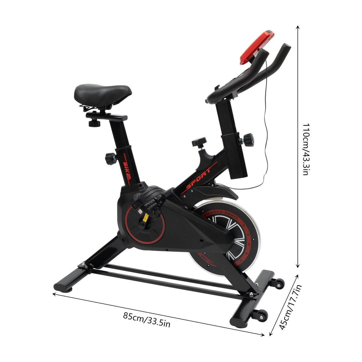 Indoor Cycling Exercise Bike White M994215