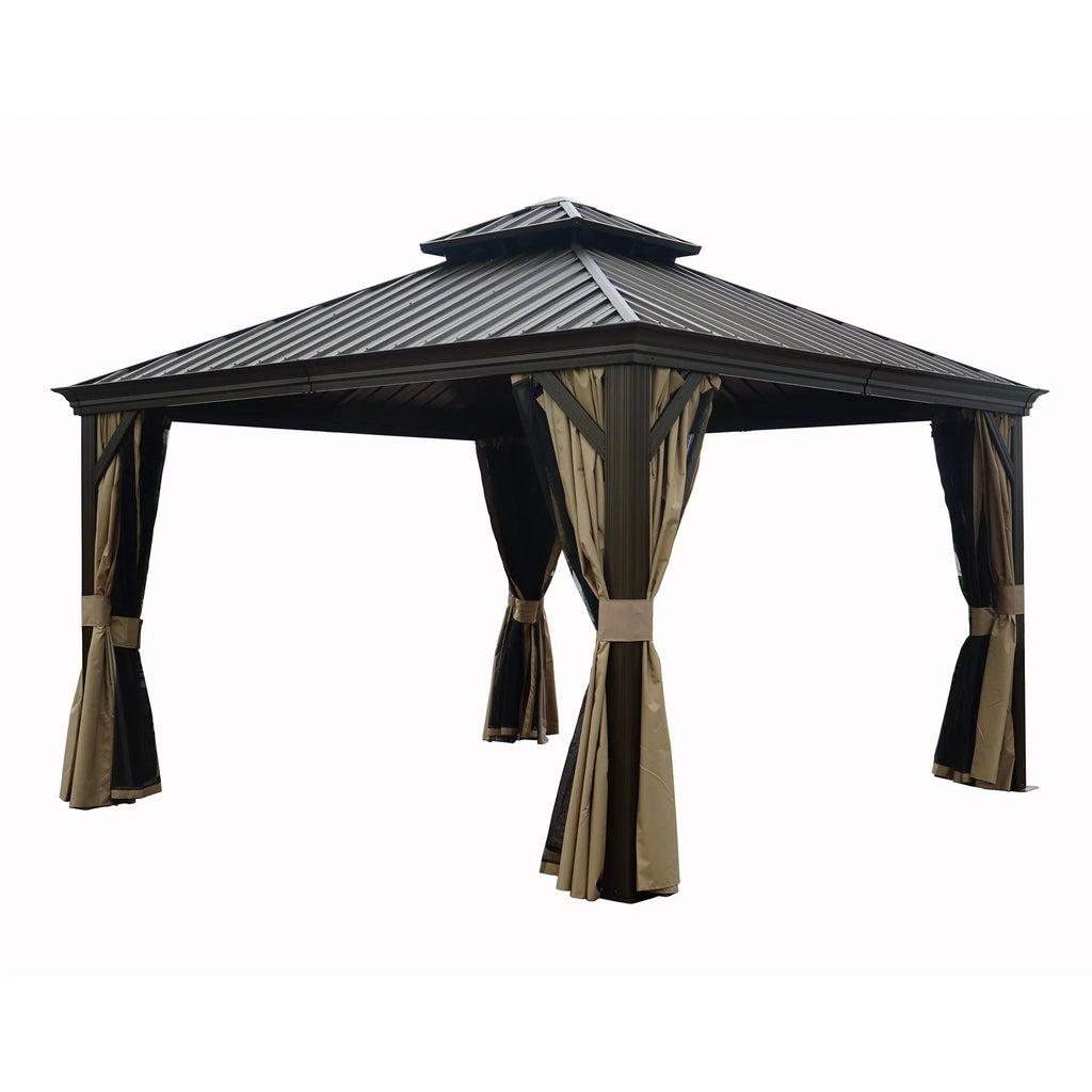 12 ft. W x 10 ft. D Aluminum Hardtop Gazebo R3517