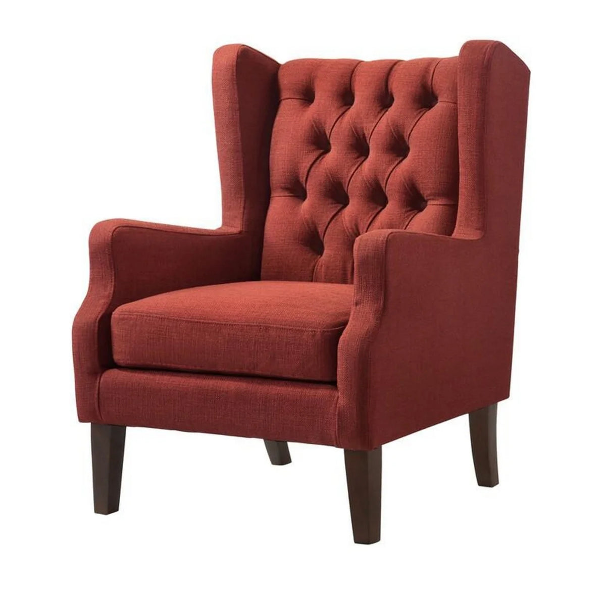 Red Fabric Accent Chair F7336