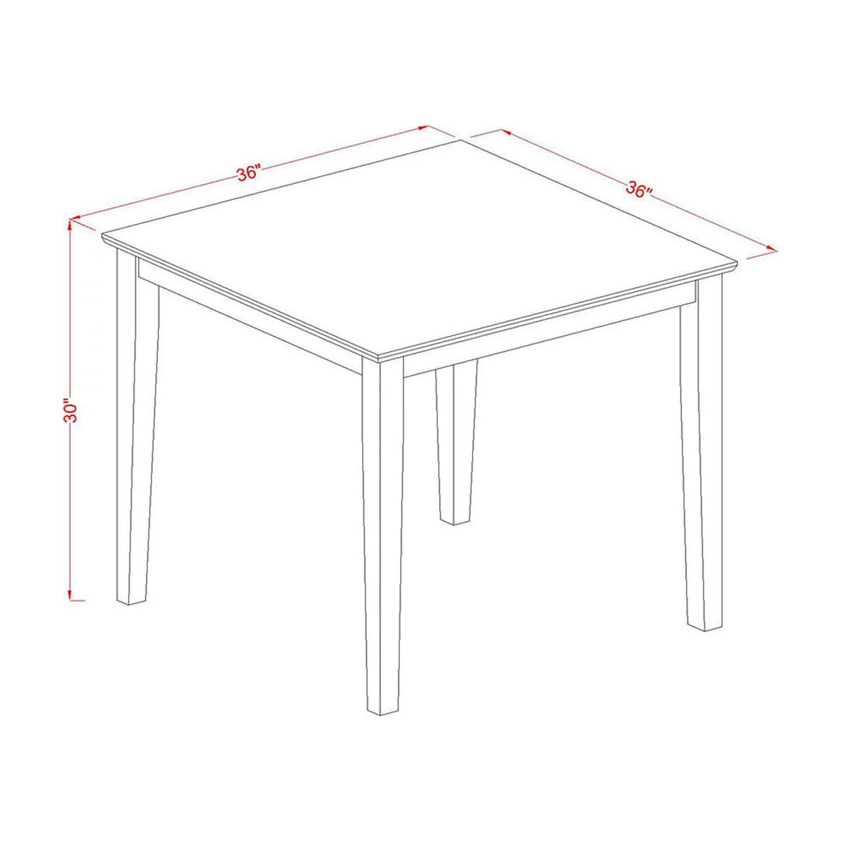 3 Piece Wood Dining Set L274536