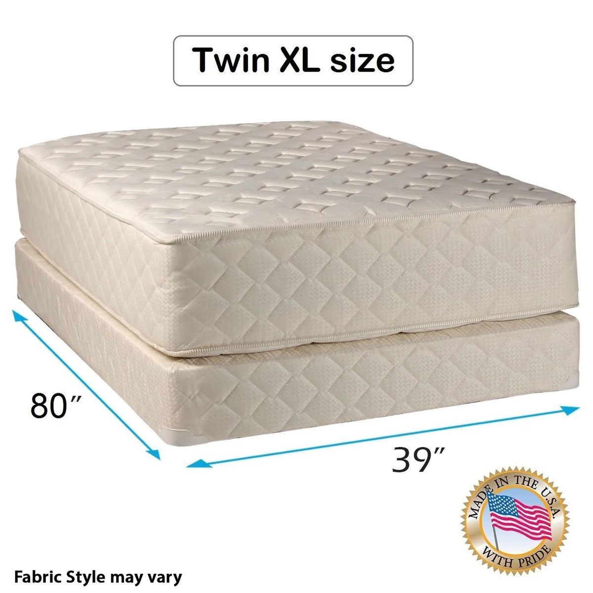 Twin XL Innerspring Mattress & Box Spring Set V6570