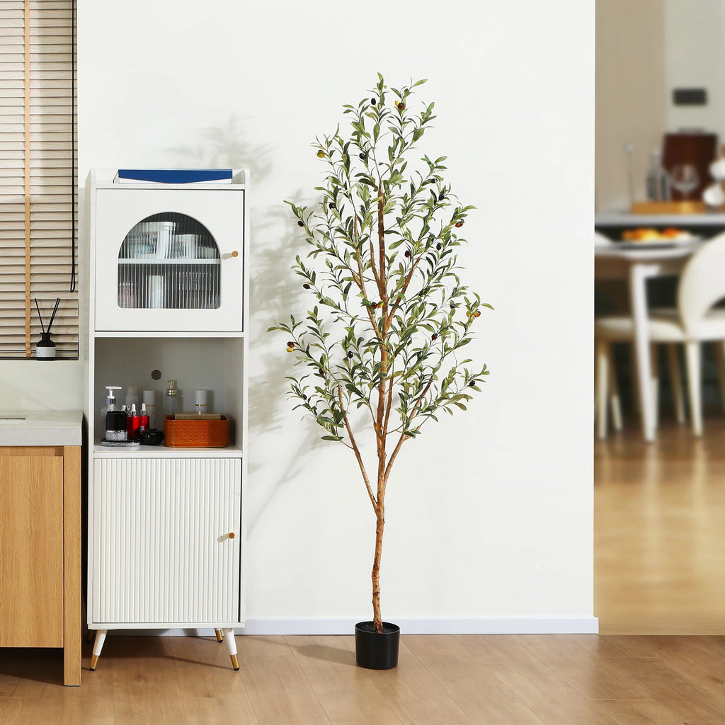 6 ft Artificial Olive Plant with Fruits P75960