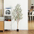 6 ft Artificial Olive Plant with Fruits P75960