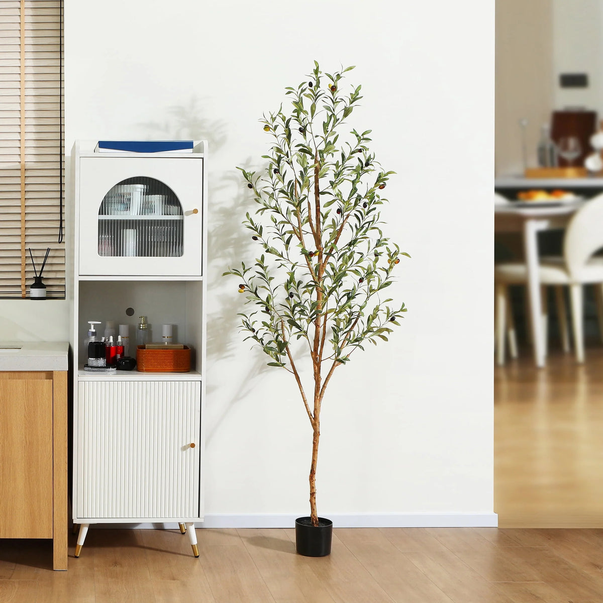 6 ft Artificial Olive Plant with Fruits P75960