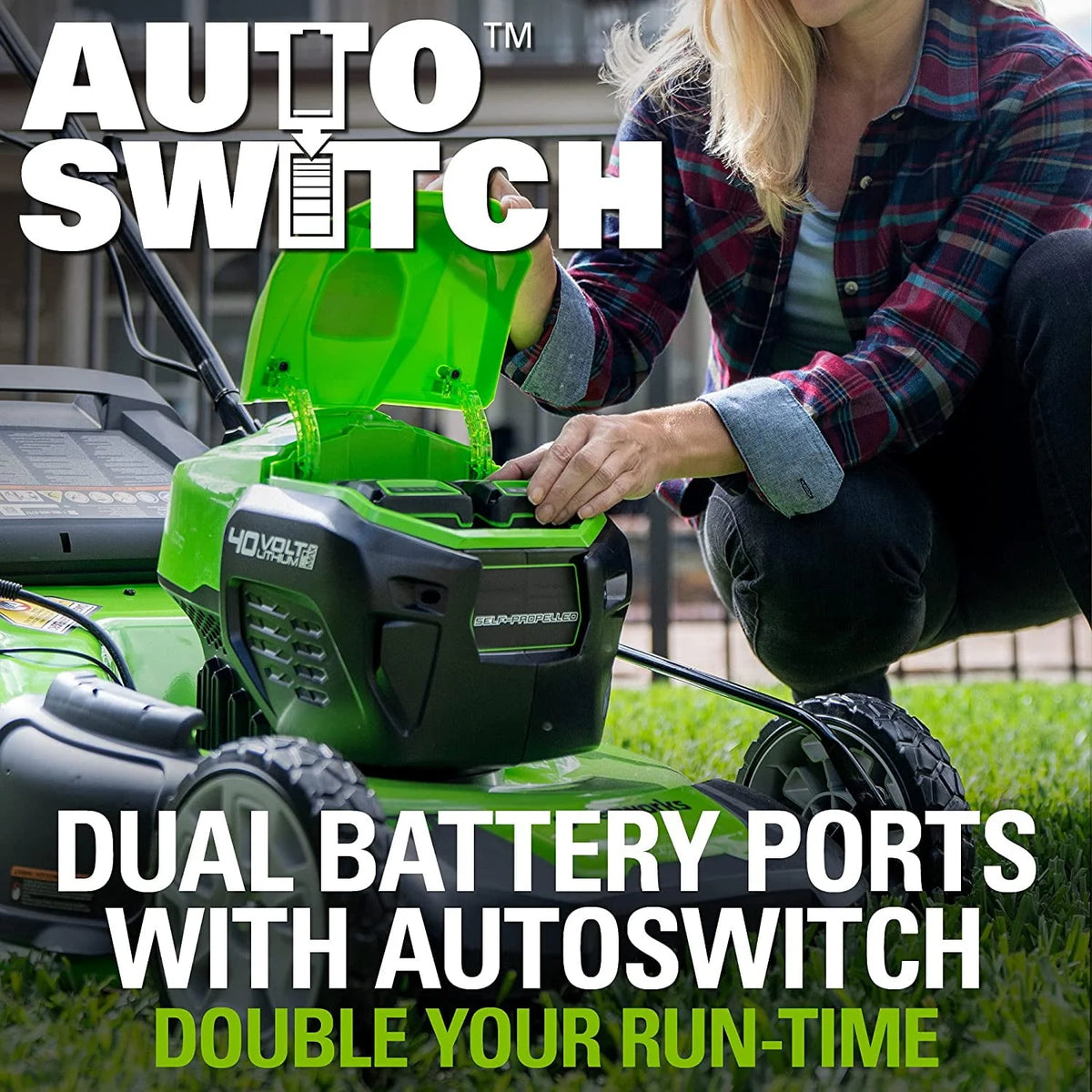 40V 21 Self-Propelled Lawn Mower A39902