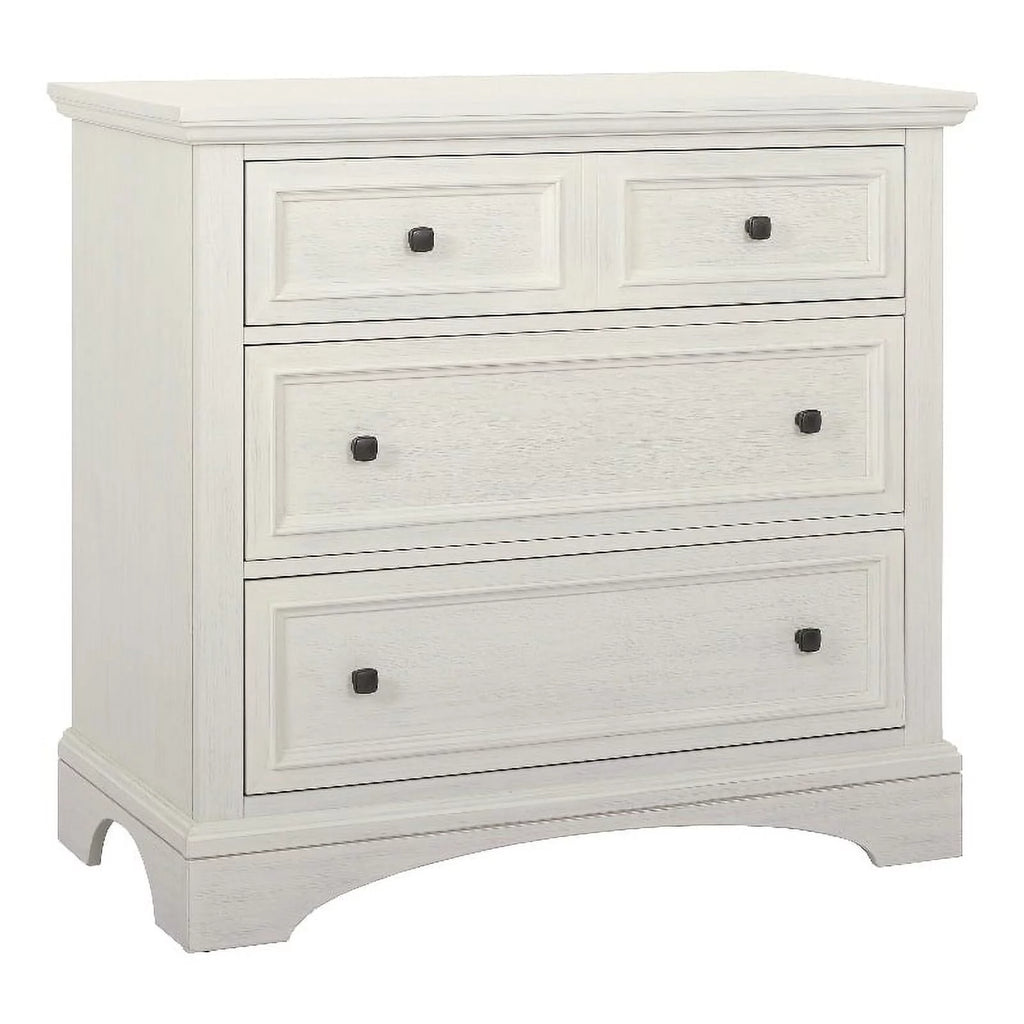 3 Drawer Rustic White Engineered Wood Chest U33374