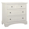 3 Drawer Rustic White Engineered Wood Chest U33374