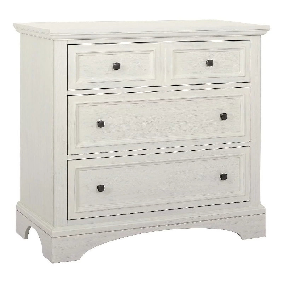 3 Drawer Rustic White Engineered Wood Chest U33374