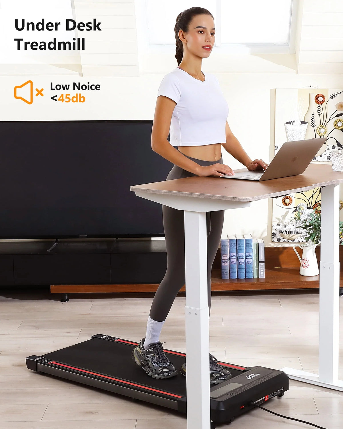2.5 HP Under Desk Treadmill with Remote Control O14448