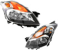 2008 2009 Nissan Altima Headlight Assembly Pair Black H333837
