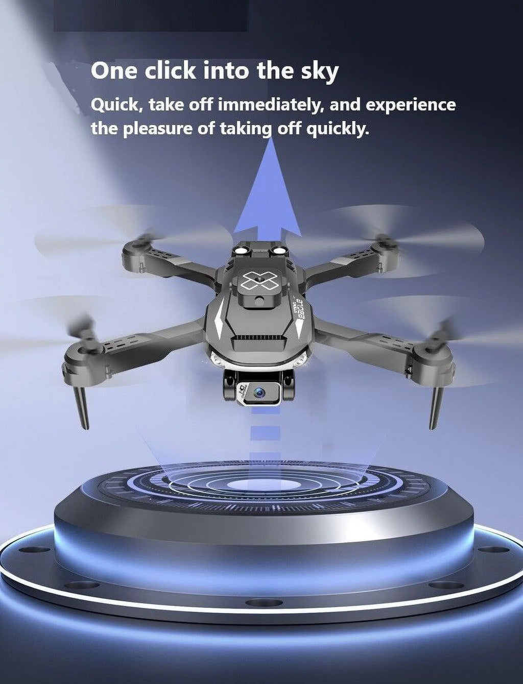 Foldable 5G 4K Drone with HD Dual Camera Orange U203560