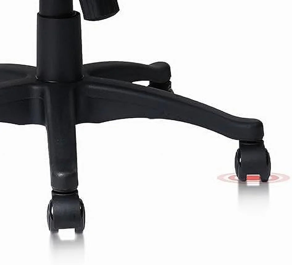 Ergonomic Upholstered Swivel Office Chair with Headrest and Armrest L6128