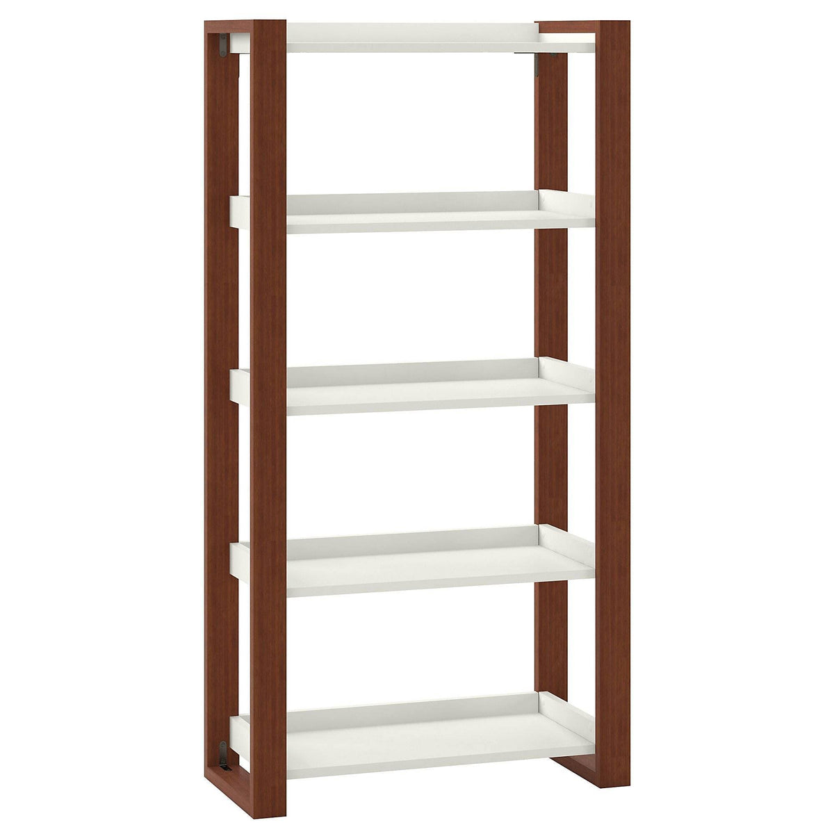 White 5 Shelf Bookcase Z982