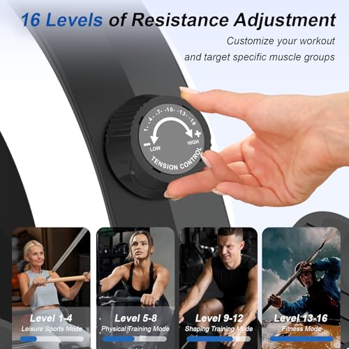 Magnetic Rowing Machine with 16 Levels Quiet Resistance N1976