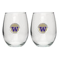 Set Of 2 15 OZ Stemless Glass Goblets Z503