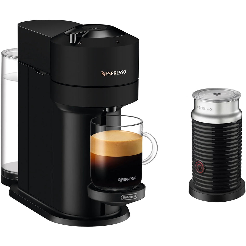 Black Coffee and Espresso Maker with Milk Frother T7362