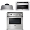36 Electric Range, Range Hood, Microwave B28717