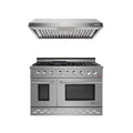 48 Stainless Steel Natural Gas Range with Convection Oven & Under Cabinet Hood C711461